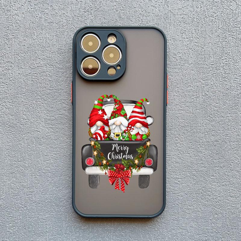 Чехол для телефона «Счастливого Рождества, Ёлка, Санта-Клаус» для iphone 15 14 13 12 11 Pro Max Mini XS XR X 8 Plus, пейзаж, ударопрочные задние крышки