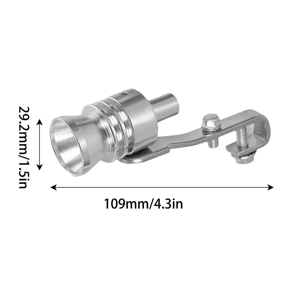 Свисток, имитирующий звук турбины автомобиля, универсальный глушитель турбо-патрубка из алюминиевого сплава, свисток для выхлопной трубы, имитирующий звук турбины, свисток-симулятор клапана