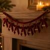 Hanging Christmas Bowknot Banner Exquisite Xmas Holiday Banner Bowknot Garland  Indoor Decor