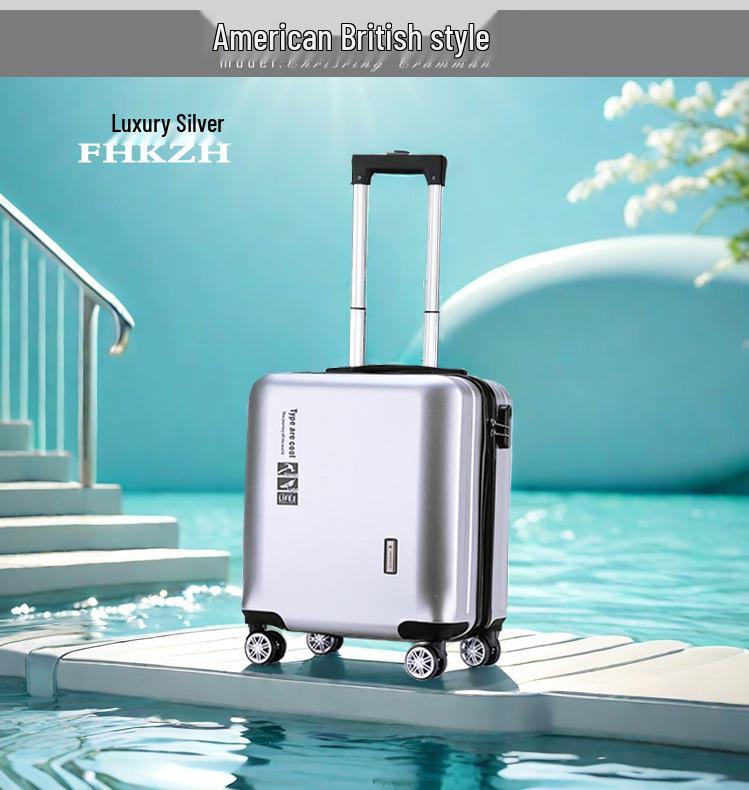 18" Дорожный чемодан ручной клади с универсальными колесами и замком, Прочный чемодан на колесиках для студентов, Доступна 20" версия