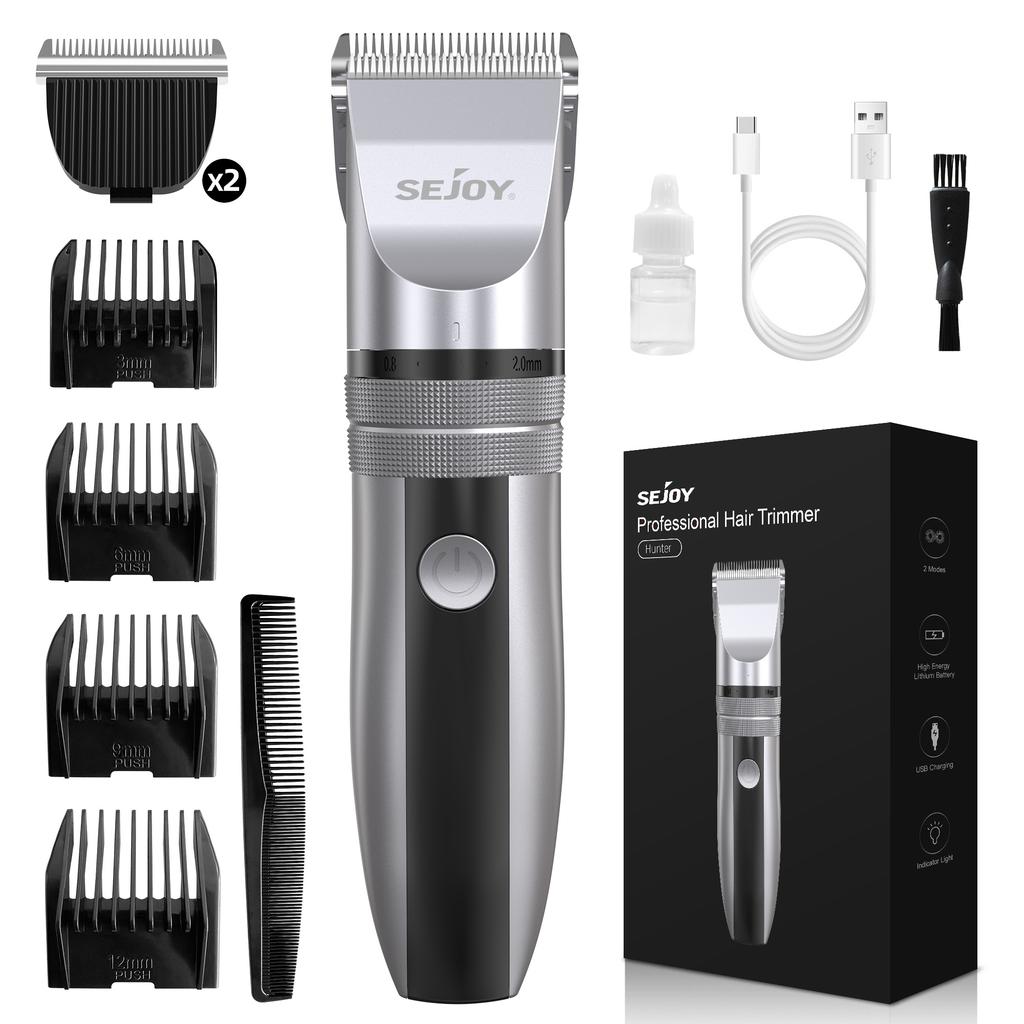 Sejoy Electric Hair Clippers Men Professional kit USB Rechargeable Men's Barber Hair Cutting Machine Beard Trimmer For Men Kids