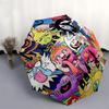 1pc Bubble Guppies Automatic Folding Outdoor Umbrella - Portable 3-Fold Design with 8-Rib Iron Frame, Perfect for Outdoor Use, Travel, and Gifts!