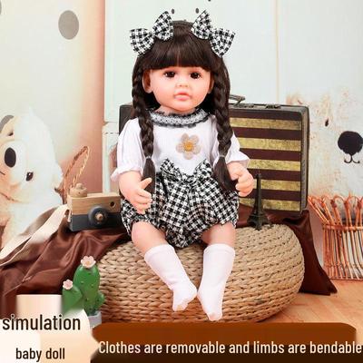 Набор кукол-реборнов 56 см, имитирующих Барби, - мягкая гелевая игрушка для девочек