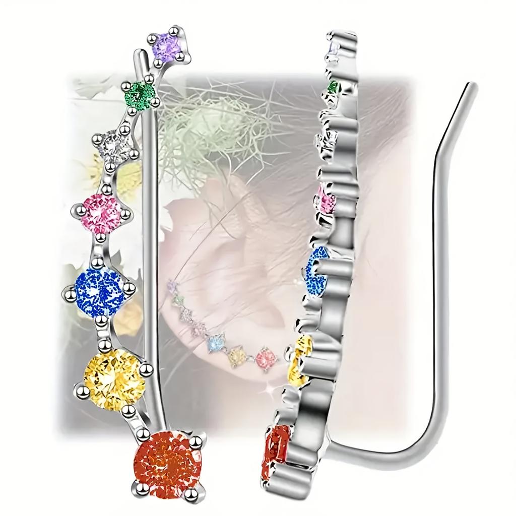 Серьги с дизайном «Семь звезд» для женщин, Гипоаллергенные, Изящные висячие серьги, Простые, Элегантные, Для повседневного ношения, Подарок