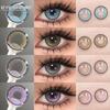 PRAGUE Series Contact Lenses for Eyes 1 Pair Colorful Blue Natural Lenses Eye Contacts Purple Lenses Yearly