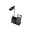 SL-m9054 Настольная лампа с держателем для ручки, черная, беспроводное зарядное устройство для телефона Type-c, 15 Вт