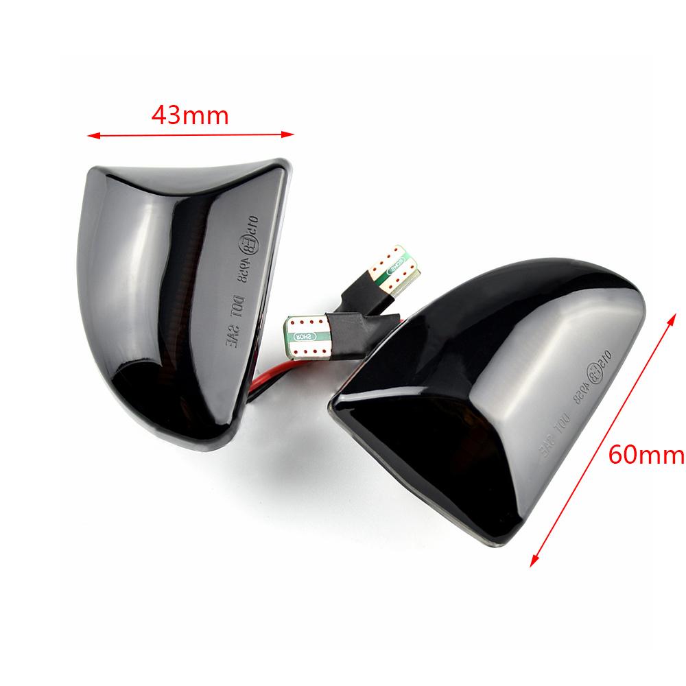 1 пара светодиодных боковых габаритных огней/поворотников для Smart Fortwo W451 купе/кабриолет