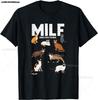 Смешная MILF Я Люблю Кошек Цитата для Любителей Кошек Подарок Унисекс Футболка