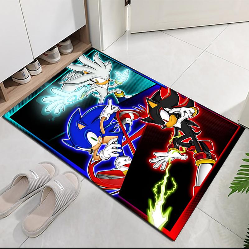 Sonic Printed Carpetrugfor Office Chair Living Room Bedroom Kitchen Room Decor Gifts