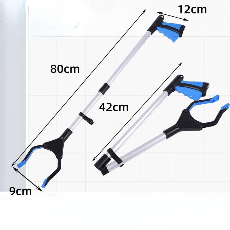 Инструмент для захвата, удлиненный складной захват, палка с прочной ручкой, магнитная противоскользящая челюсть, инструмент для захвата мусора