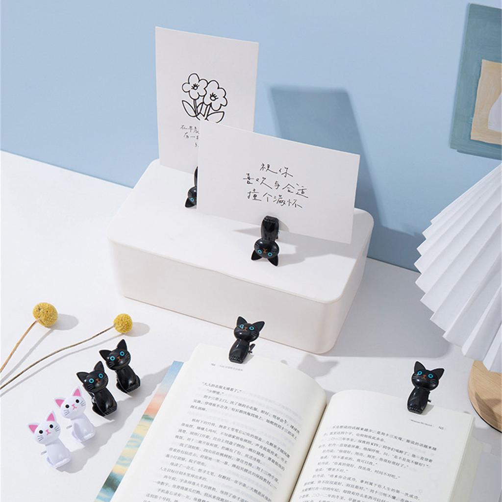 Удобный белый/черный зажим для хранения книг, многоцелевой зажим для блокнотов, удобные белые/черные зажимы для организации стола