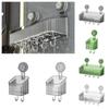 Punch Free Shower Storage Rack Organizer Bathroom Shower Basket Suction Cup Shelf  Home