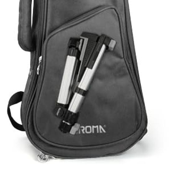 Aroma Folding Guitar Stand with Adjustable Tray and Lightweight and Portable Compatible with Guitars and Floor Stand Backrest, Design, Basses,