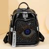 Fashionable Diamond-encrusted Backpack, High-end Diamond-encrusted Backpack, Large-capacity Travel Bag