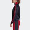 adidas Спортивная куртка-бомбер с кнопками и тремя полосками для женщин Legend Ink DZ8677