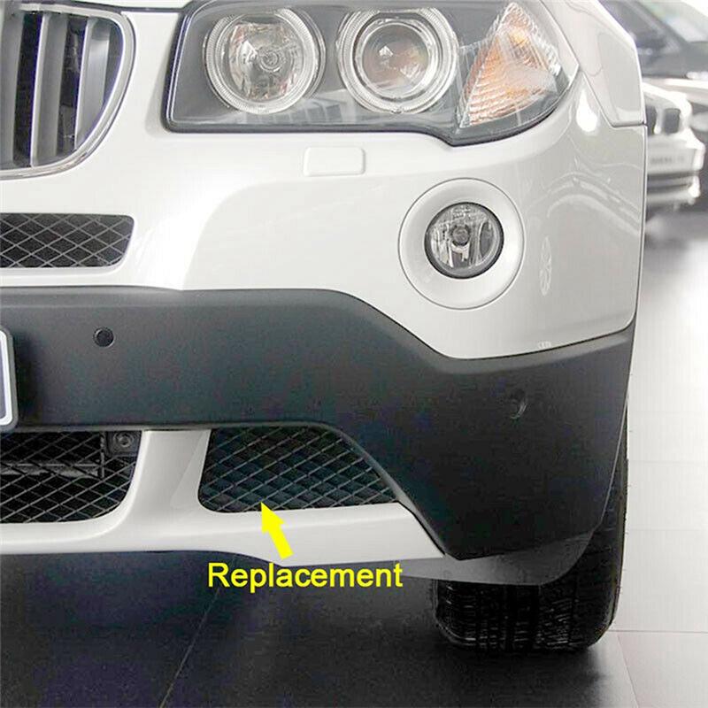 For BMW X3 E83 2007 2008 2009 2010 Car Front Bumper Lower Grille Trim Cover Lid Cap 51113416205 51113416206