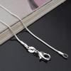 Fashion Trend Jewelry S925 Silver Plated 1MM Snake Chain with Chain Snake Bone Chain