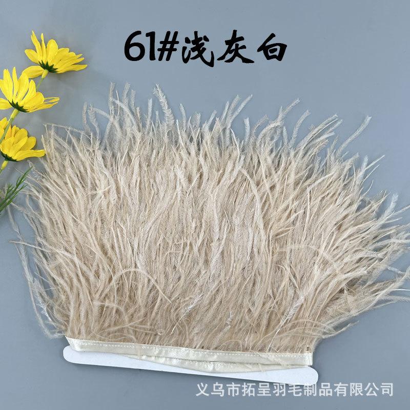 Color 10-15Cm Ostrich Hair Cloth Edge Multiple Colors Wedding Clothing Accessories D