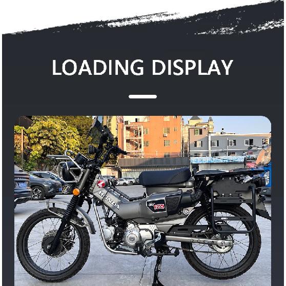 Кронштейн-держатель для боковых сумок мотоцикла для Honda CT125 Универсальный прочный алюминиевый аксессуар