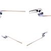 Universal Toilet Tank Flush Lever Chrome Toilet Wrench Handle Fits Most Toilet