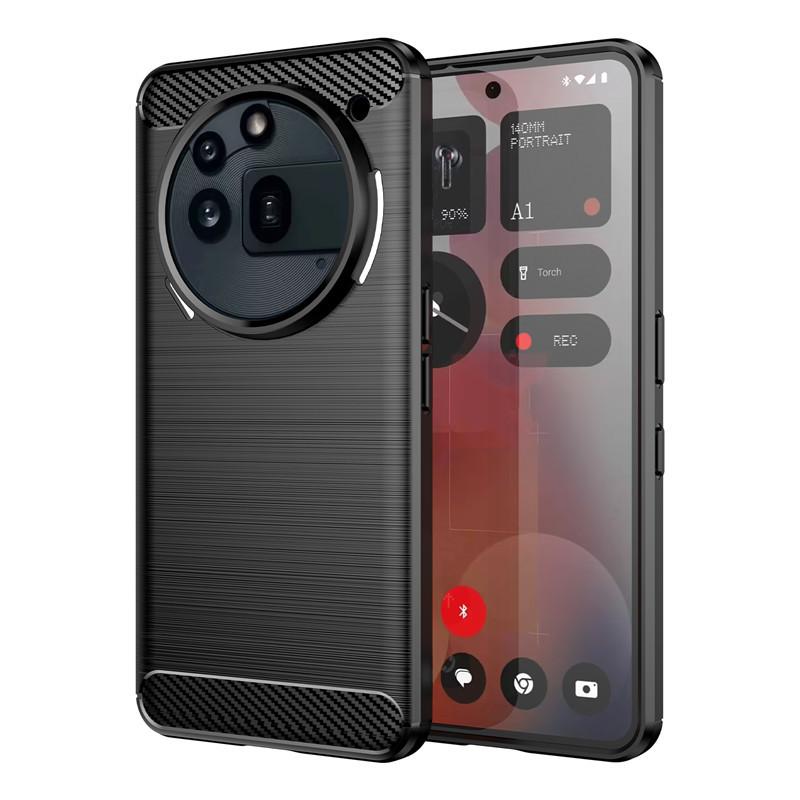 For Nothing Phone 3a Pro 5G Case For Nothing Phone 2a Plus 3a Pro Cover Carbon Fiber Shockproof Silicone Bumper For Phone 3a Pro