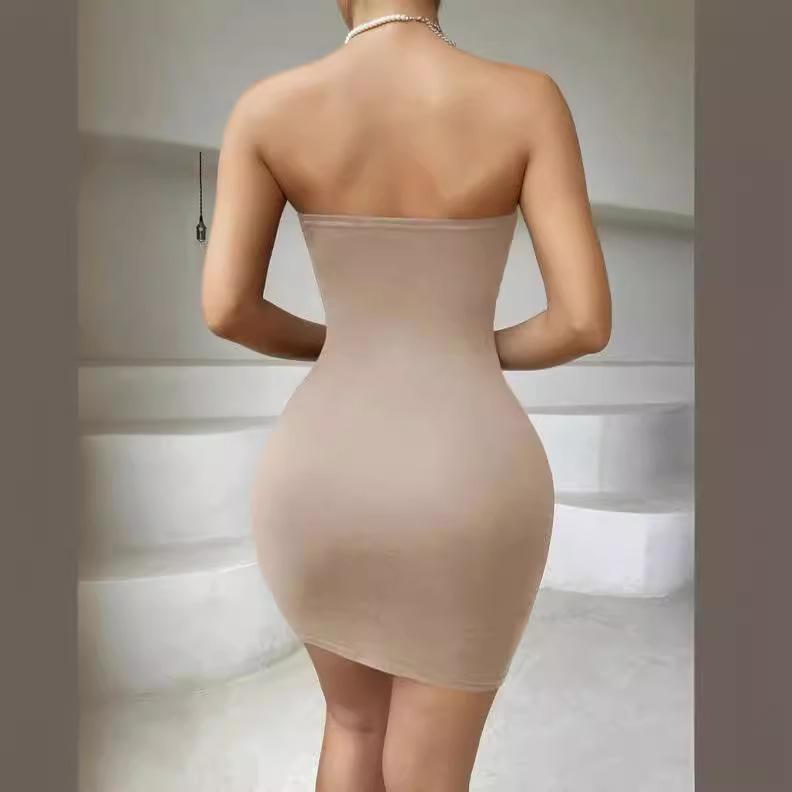 Европейское и американское платье-труба Spice Girls, сексуальная облегающая юбка-карандаш, с открытой спиной, с вырезами, off-the-shoulder, новое