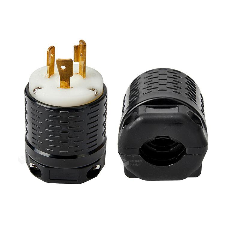 Сертифицированный UL Промышленный штекер NEMA L5-20P 20A 125V с трехжильным разъемом американского стандарта