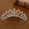 Детская тиара из сплава для девочек, тиара для любви, гребень для волос принцессы, стразы, жемчуг, тиара на день рождения