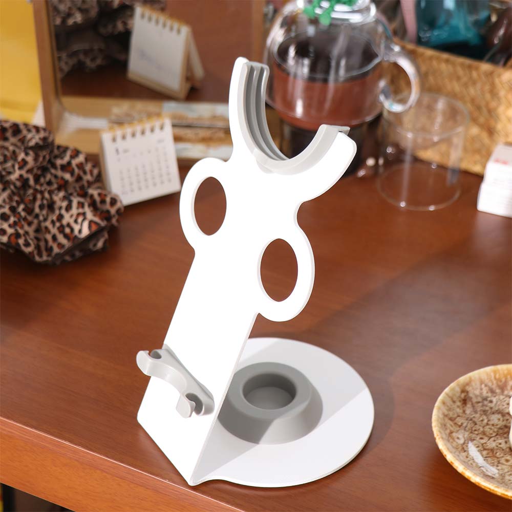 Punch Free Hair Dryer Storage Rack 3-In-1 Desktop Magnetic Holder Hair Dryer Holder for Home
