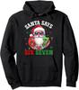 Смешная толстовка с капюшоном Unisex «Санта говорит шесть семь Рождество 67 Мем Xmas»