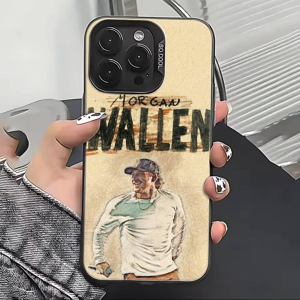 Чехол для телефона Morgan W-Wallen Singer для iPhone 17,16,15,14,13,12,11 Plus,Pro Max,XS, Цветной Серебристый Черный Чехол