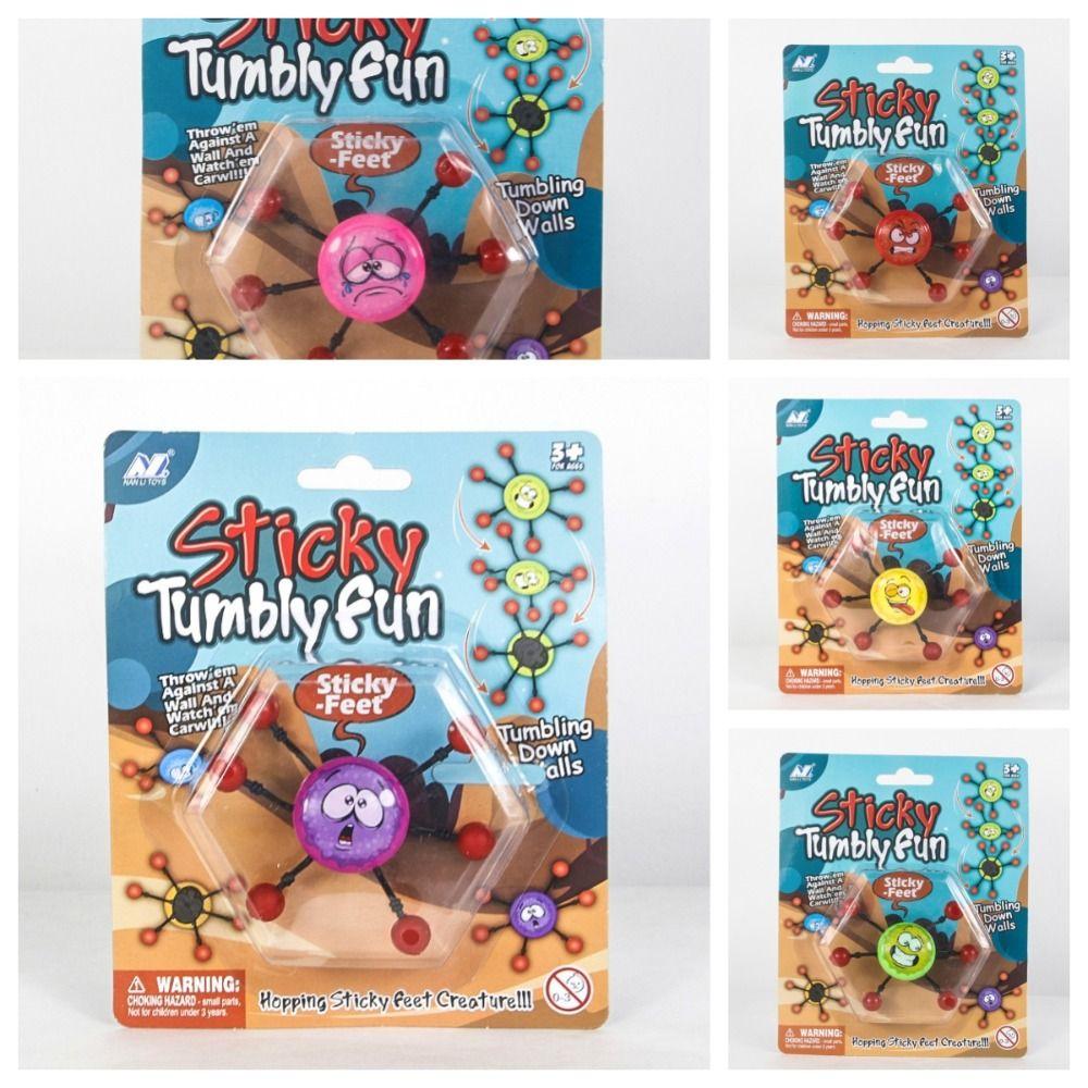 Stress Relief Sticky Wall Climbing Easy To Stick on Wall Spider Hand Throw Toy   Relieve Boredom