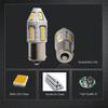 2pc Canbus No Resistor No Flash Amber BAU15S 7507 PY21W 1156PY 30SMD 2835 LED Bulbs