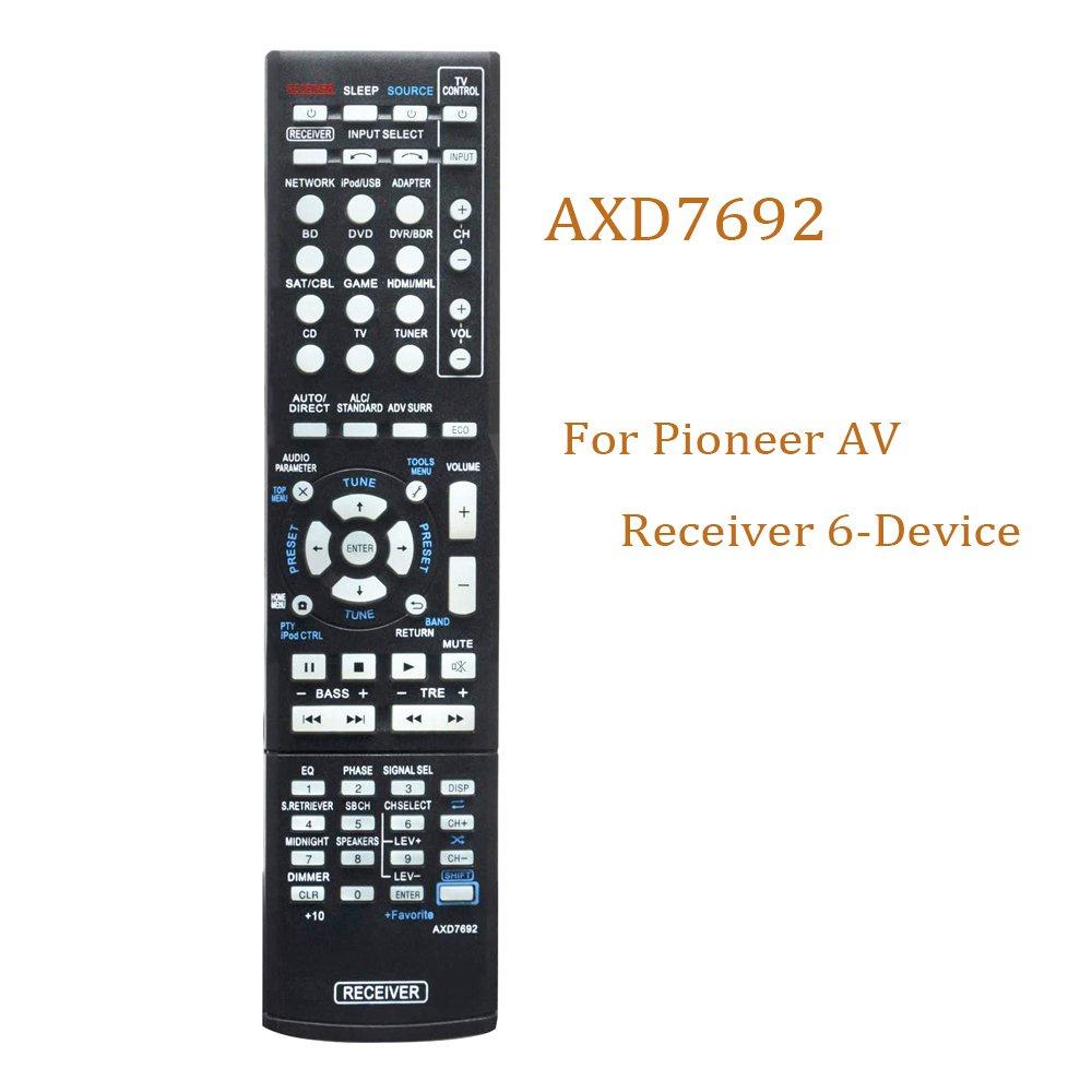 Новый пульт дистанционного управления AXD7692 для AV-ресивера Pioneer, 6 устройств, VSX-1125, VSX-43, VSX-828, VSX-43, замена, подходит для Fernbedienung