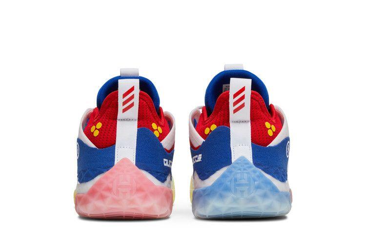Мужские кроссовки adidas Harden Vol. 5 Futurenatural Облачно-белый Королевский синий Ярко-красный