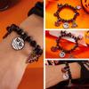 Halloween Funny Pumpkin Ghost Bracelet For Women Black Bat Spider Web Hat Metal Chain Bangles Hip Hop Punk Festival Jewelry Gift