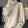 Milk Lazy Style Turtleneck Bottoming Sweater Women's Autumn Bottoming Design Sense of Meat-covering Knitting