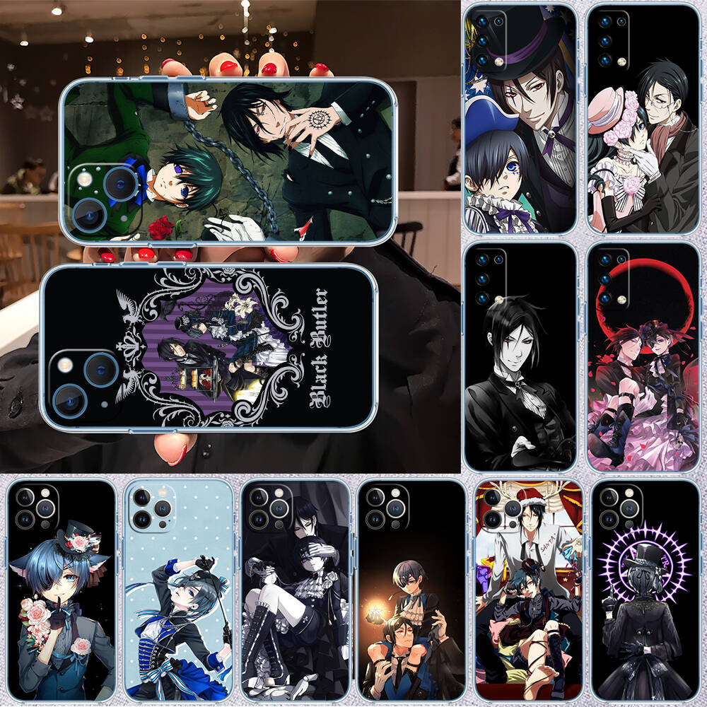Black Butler Phone Case for Motorola G14 G15 G24 G30 G31 G32 G34 G41 G42 G51 G52 G50 G60S G60 G62 G72 G71 G73 G84 G85 G200 E32