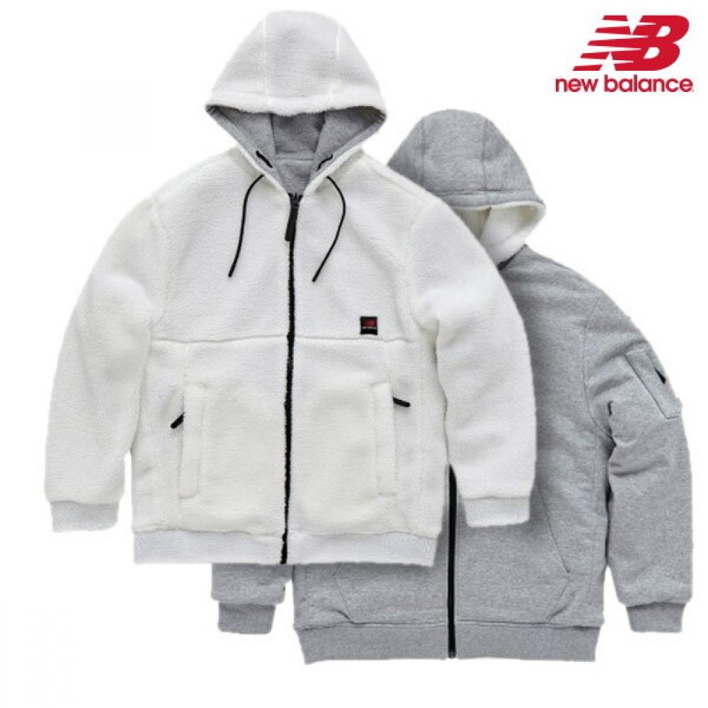 New Balance Толстовка Half Club с капюшоном Nbmdb41013 Gr Fleece Reversible Hoo