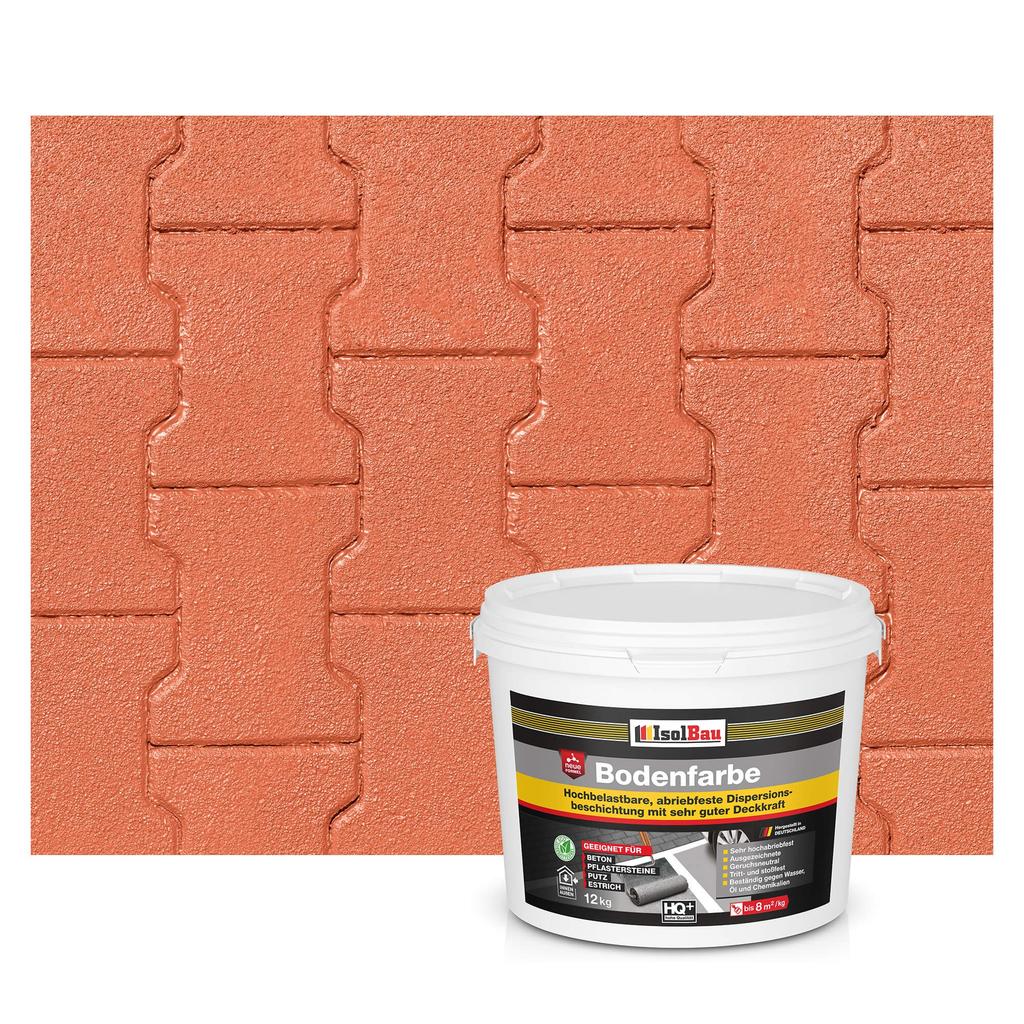 IsolBau Road Paint for Concrete Bodenfarbe 12 Brick Red