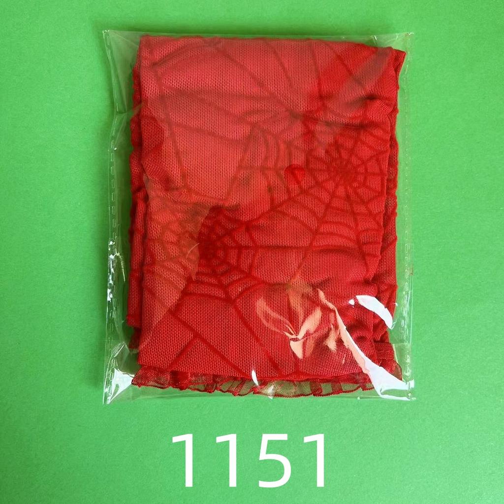 Перчатки-паутины, украшения на Хэллоуин, наряды, реквизит для выпускного бала, перчатки для косплея, сетчатые перчатки с половиной пальцев