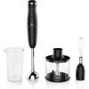 CONTINENTAL EDISON CEHB01 Black Hand Blender - 400W - 550 Ml Measuring Cup - 2 Speeds