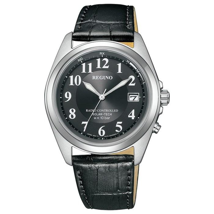 Citizen Часы REGUNO KS3-115-50 (Радио Солнечное/Водонепроницаемое/Простое) Солнечная Технология Радио Бизнес Арабские Цифры Кожаный Секундная Стрелка Дата