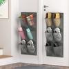 2 Pack 12 Pocket Mesh Hanging Storage with Adhesive Mounts Durable 600D Oxford Fabric Hanging Shoe Holder for Narrow Spaces RV Shoe