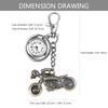 Lancardo Keychain Watch Skull Skull Motorcycle Bike Pendant Carabiner Watch Waterproof Clip Pocket Watch Analog Climbing Pack Outdoor Rock Punk