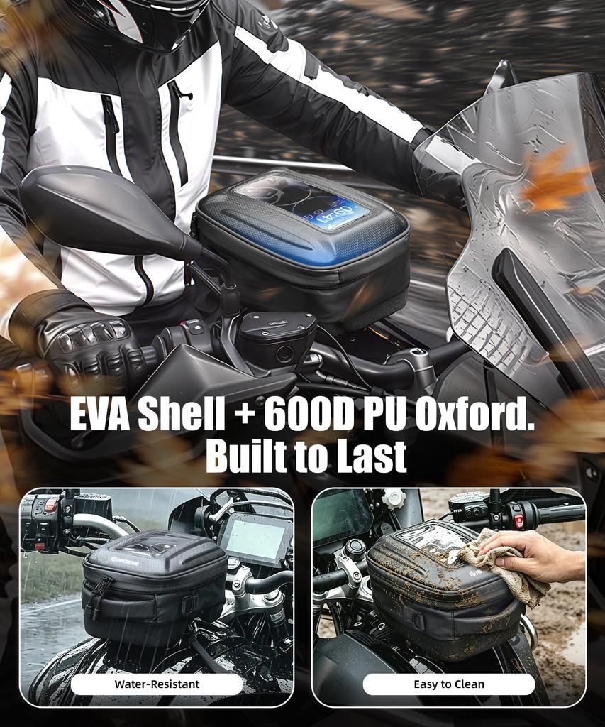 Для 2019-2024 BMW R1250GS Сумка на бак с быстросъемным креплением 6 л Водонепроницаемая с замком Push-Pull Мотоциклетная сумка на бак для Yamaha Tenere 700 T7