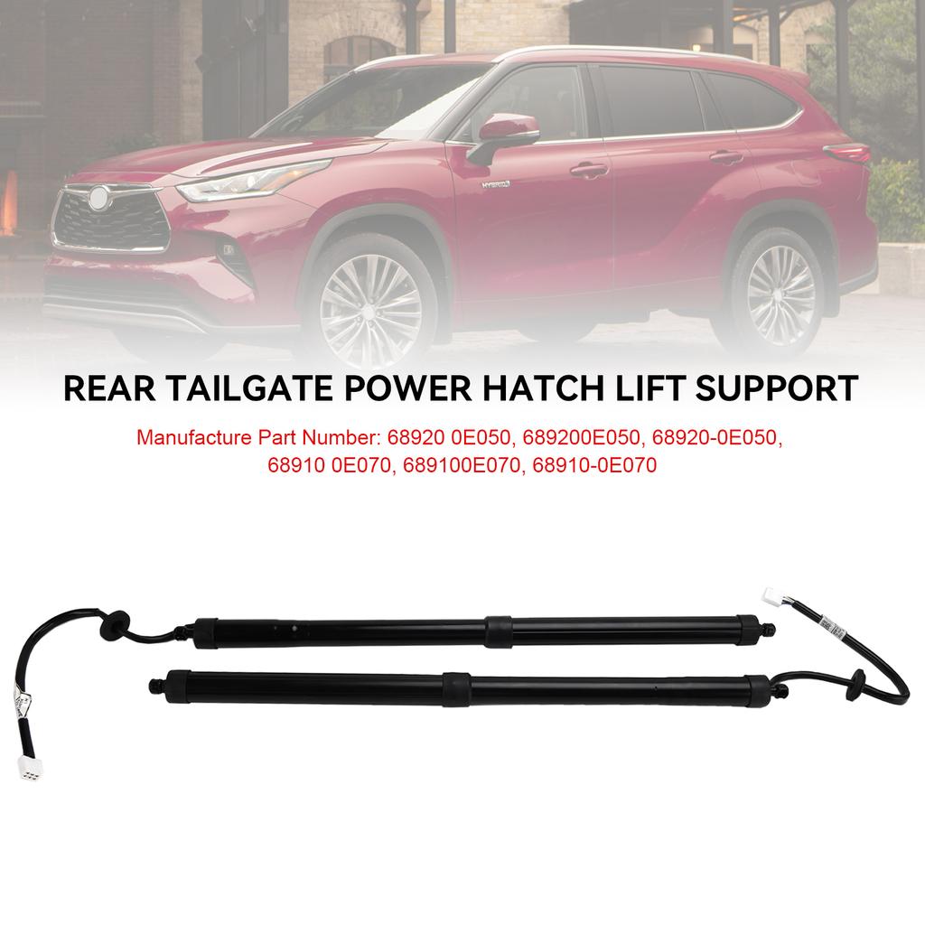 2 ШТ. Электрический подъемник задней двери 68910-0E070 Подходит для Toyota Highlander 2020-2023
