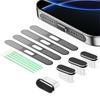 Пылезащитная заглушка USB C для IP15 IP16, Защитная крышка зарядного порта Type C, Защита порта USB C, Пылезащитная заглушка для динамика и Щетка для чистки