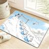 Anime Primal Kyogre Ocean Scene Print Soft Non-slip Absorbent Home Bathroom Entryway Floor Decor Doormat Rug Mat