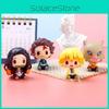 Style Cartoon Fun Demon Slayer Tanjiro And Nezuko Pvc Models Ideal For Office Display